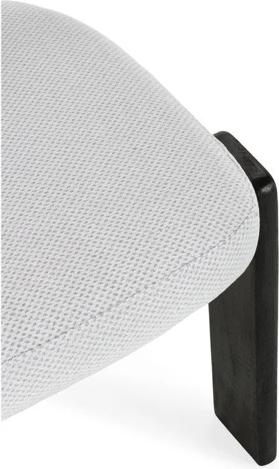 Čierne/svetlosivé čalúnené jedálenské stoličky v súprave 2 ks Nadia – MOME