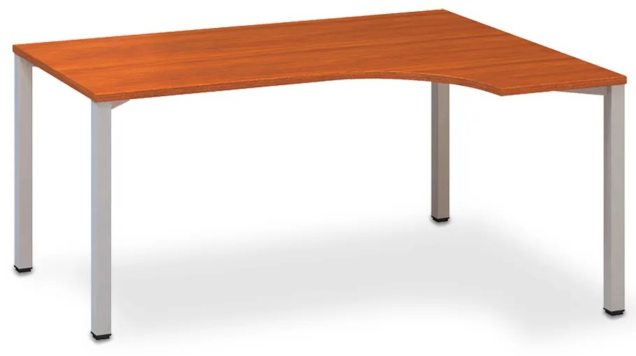 Ergonomický stôl ProOffice B 180 x 120/80 cm, pravý, čerešňa