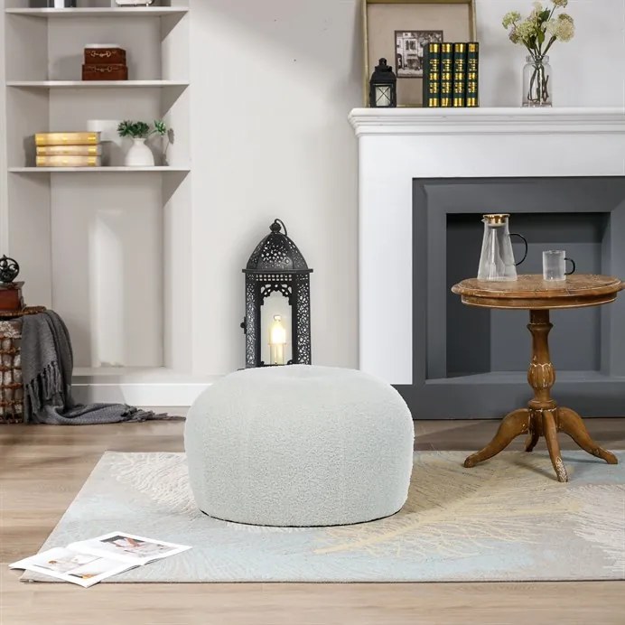 Autronic BONTEC Taburet, sivá, látka bouclé, AK-307 GREY2 Farba: Šedá