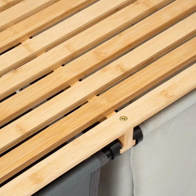 Kôš na bielizeň HANOI čierny DUO COLOR 80 l