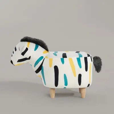 Farebná taburetka TREMY zebra