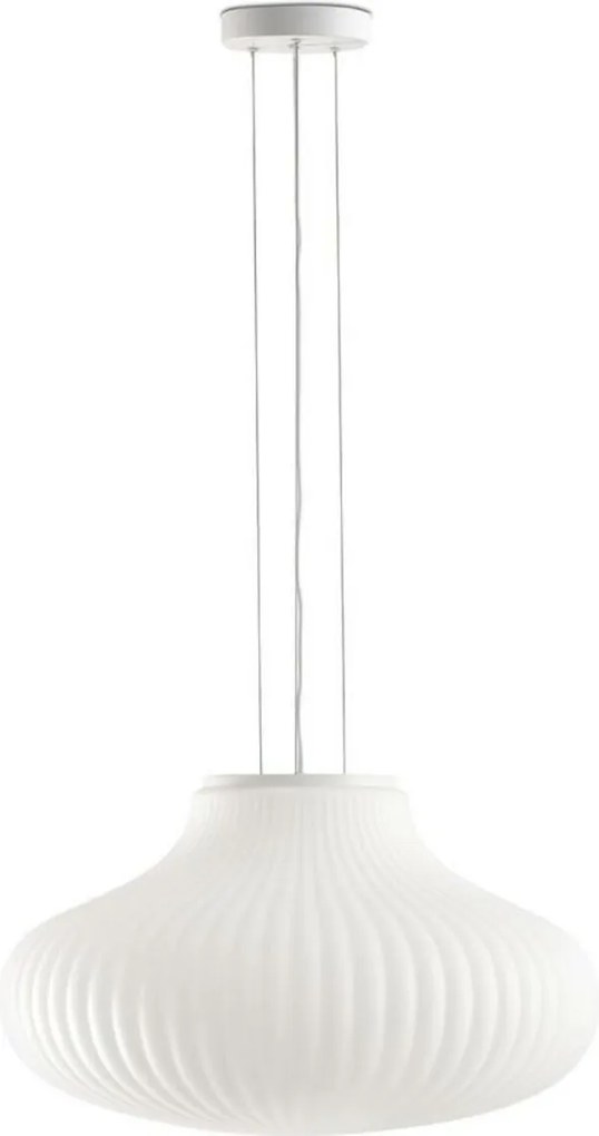 Závesné svietidlo Faro Isabelle 500, biela, designové sklo, priemer 50 cm