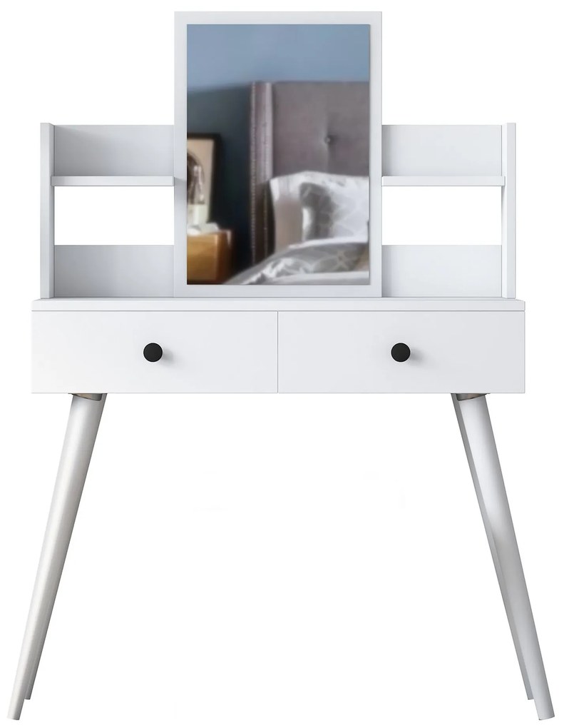 Toaletný stolík Margot 02 biely