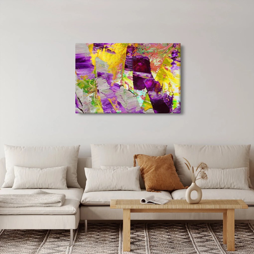 Obraz abstrakcie - maľba (90x60 cm)