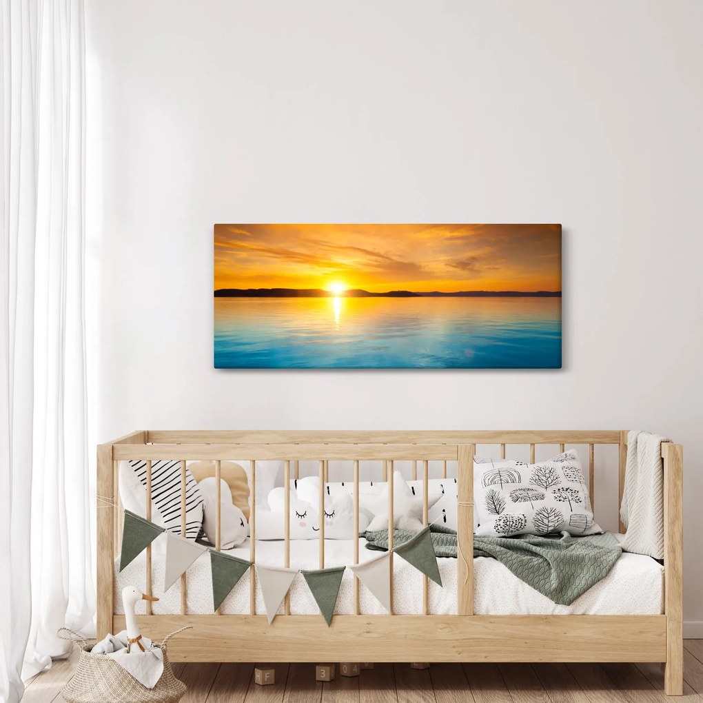 Obraz východu slnka (120x50 cm)