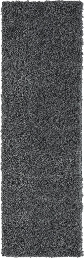 My Flair, Behúň My Shaggy grau, 80x300, šedá, chodba / predsieň