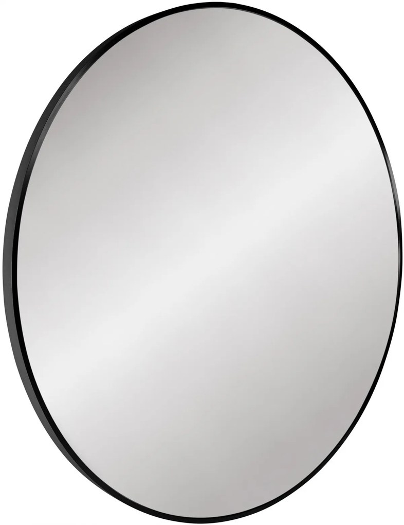 Nástenné zrkadlo Elsie XL 323831 - 80x80 cm - Čierna