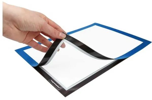Samolepiaci rámček Magnetoplan Magnetofix A4 - 2 ks, modrá