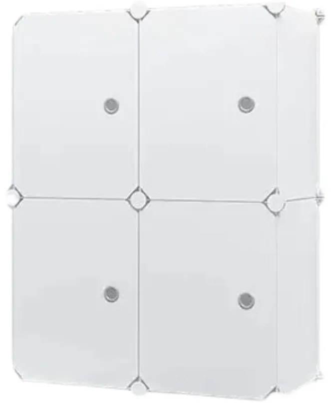 Hogler 3401 Variabilný regálový systém 8 políc 128 x 42 x 32 cm, biely