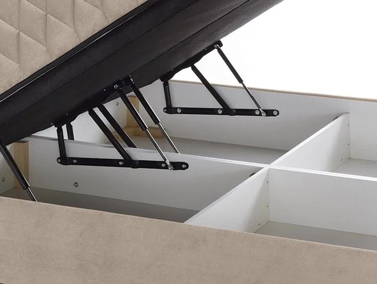 Posteľ Reve 180x200 cm, krémová látka