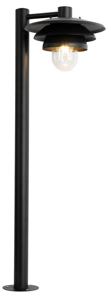 Dizajnová vonkajšia stĺpová lampa čierna 100 cm IP44 - Morty