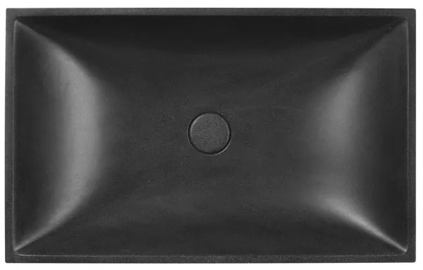 Sapho - Umývadlo na dosku 58x36 cm betón/čierna