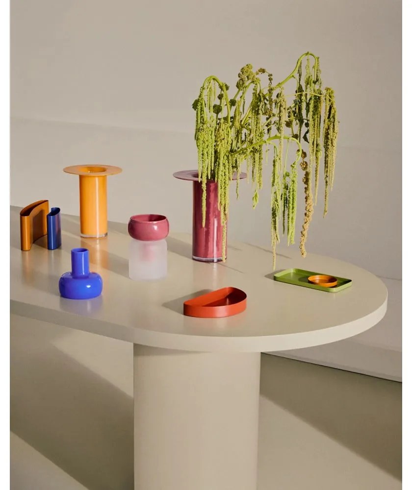 Ružová sklenená váza (výška 19 cm) Kelse – Kave Home