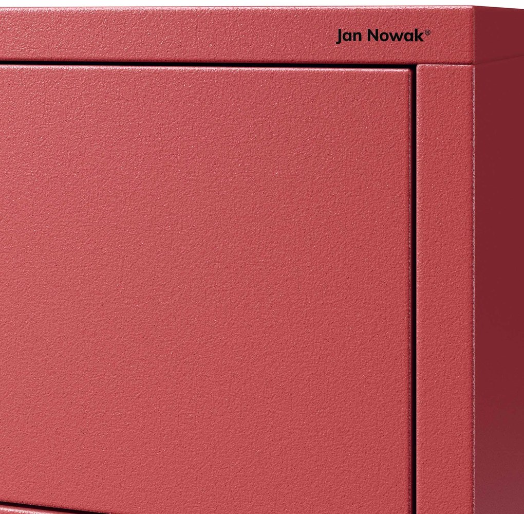 Komoda CARLA, 800 x 1015 x 400 mm, Modern: červený farba