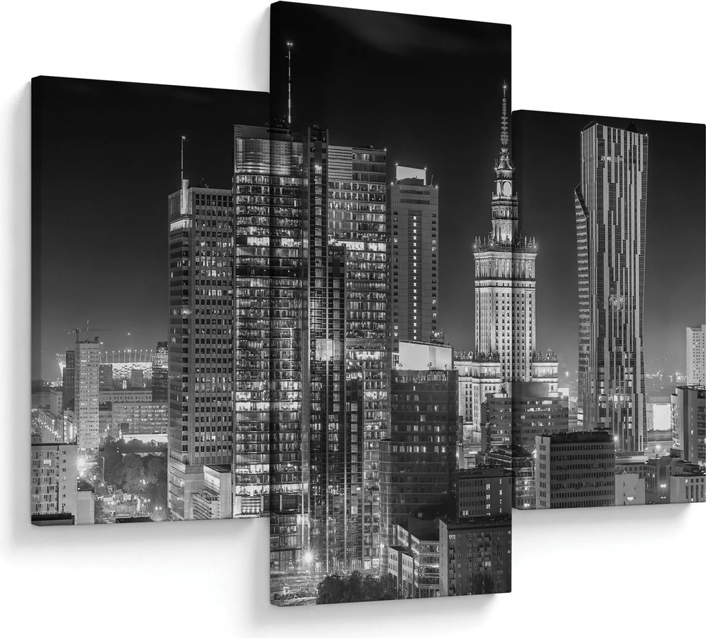 Obraz - Čiernobiely New York (90x60 cm)