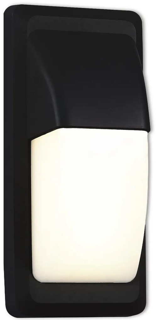 TOP-LIGHT Vonkajšie LED nástenné osvetlenie AVILA D, 12W, denná biela, IP65, čierne