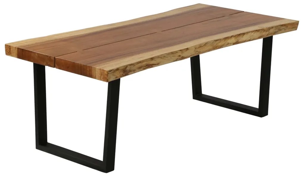 vidaXL Konferenčný stolík z dreva suar 102x56x41 cm