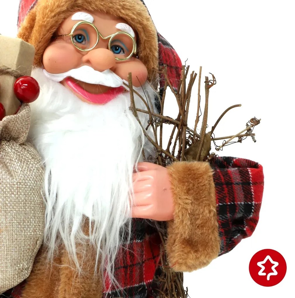Santa Claus Rustical Red 60 cm