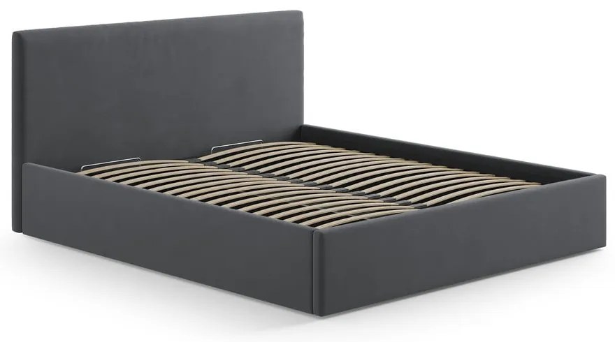 Sivé čalúnené čelo postele 210,5x100 cm Remo – Micadoni