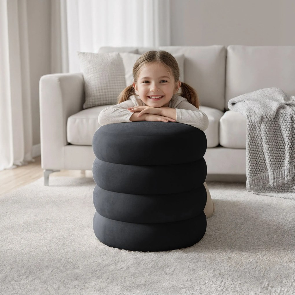 Taburet Snuggo II černý
