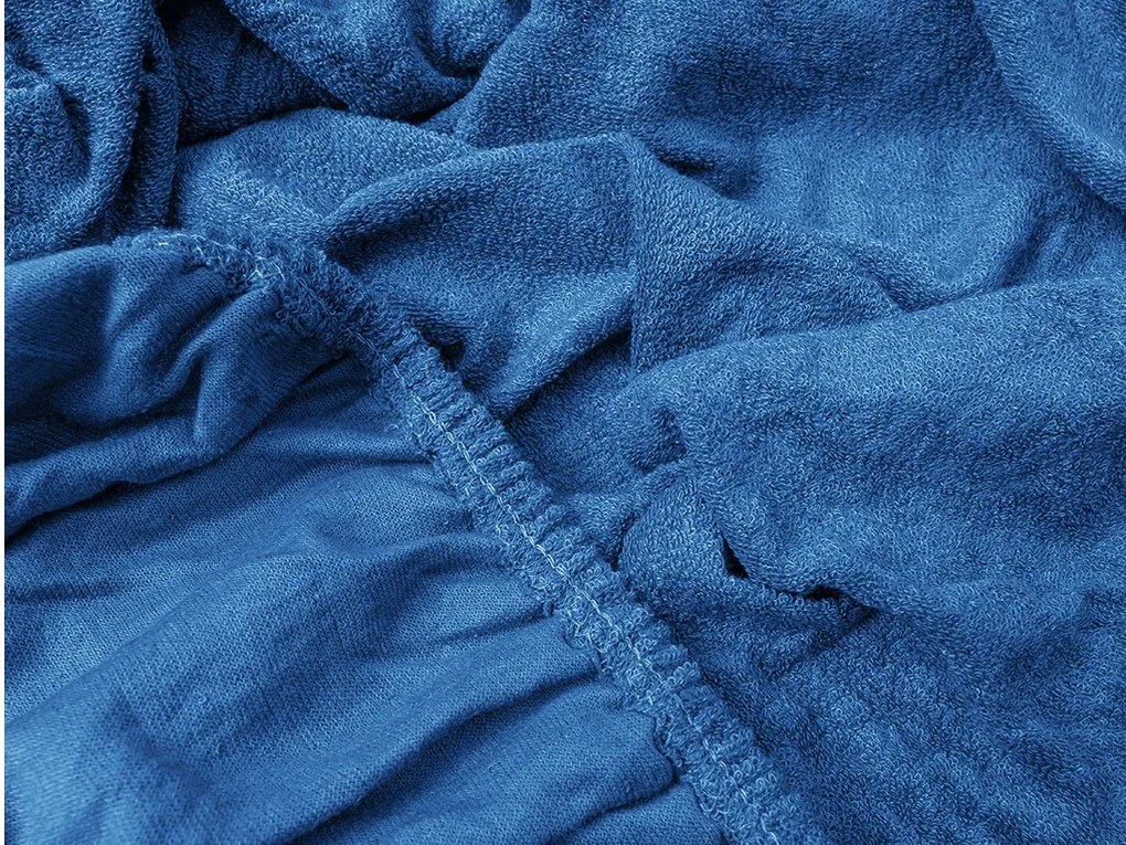 Froté plachta EXCLUSIVE tmavomodrá 160x200 cm