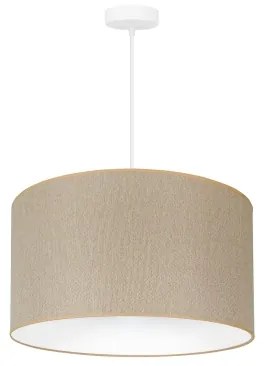 Duolla - Luster na lanku ROLLER ECO RECYCLING 1xE27/15W/230V pr. 45 cm krémová