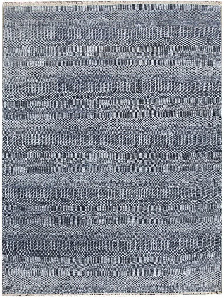 Diamond Carpets koberce Ručne viazaný kusový koberec Diamond DC-MCN Denim blue / silver - 120x170 cm