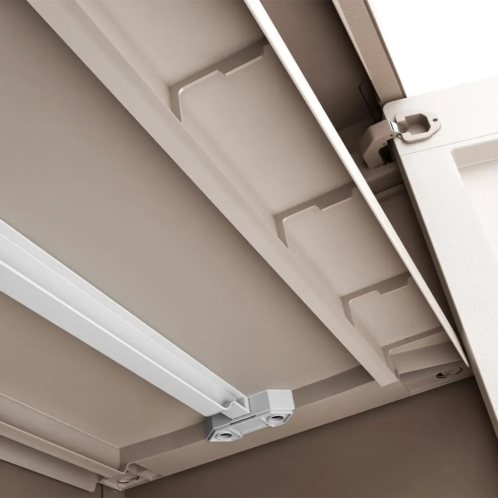 Nízka plastová, záhradná skriňa GULLIVER (certifikát IPX3), 100x80x44 cm