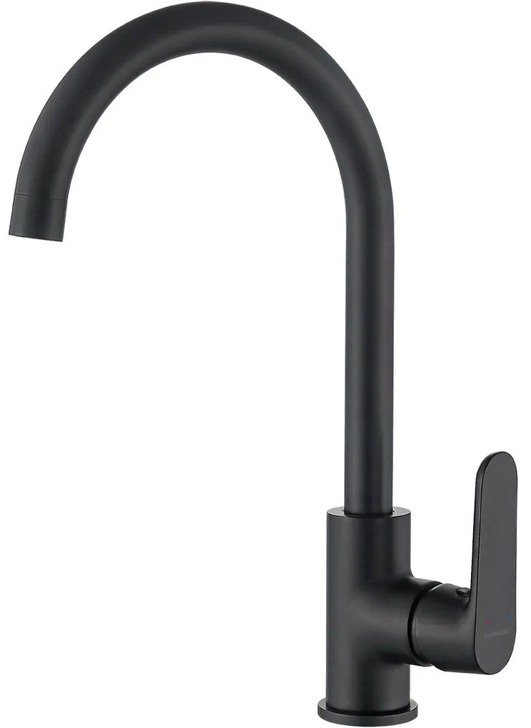 Kuchinox Dima, vysoká drezová batéria s výtokom v tvare U, čierna matná, LAV-BQD_768D