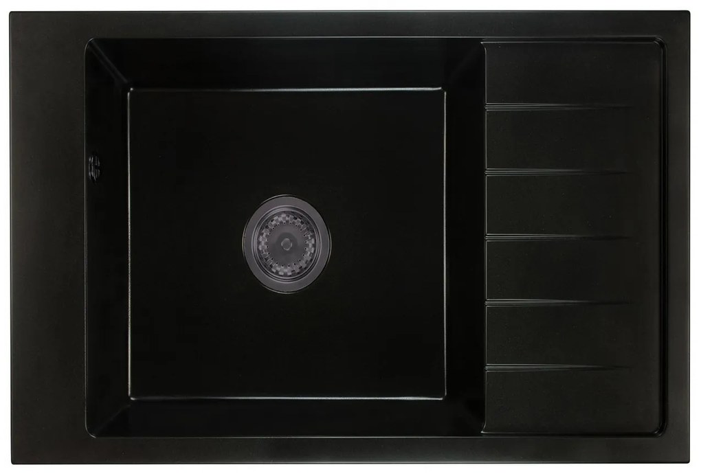 Kuchynský drez Lurano (čierna) (bez otvoru pre batériu) (P). Vlastná spoľahlivá doprava až k Vám domov. 1065935