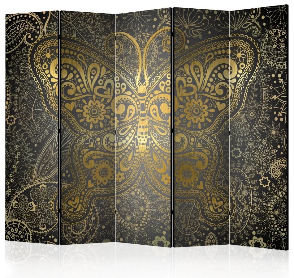 Artgeist Paraván - Golden Butterfly II [Room Dividers]