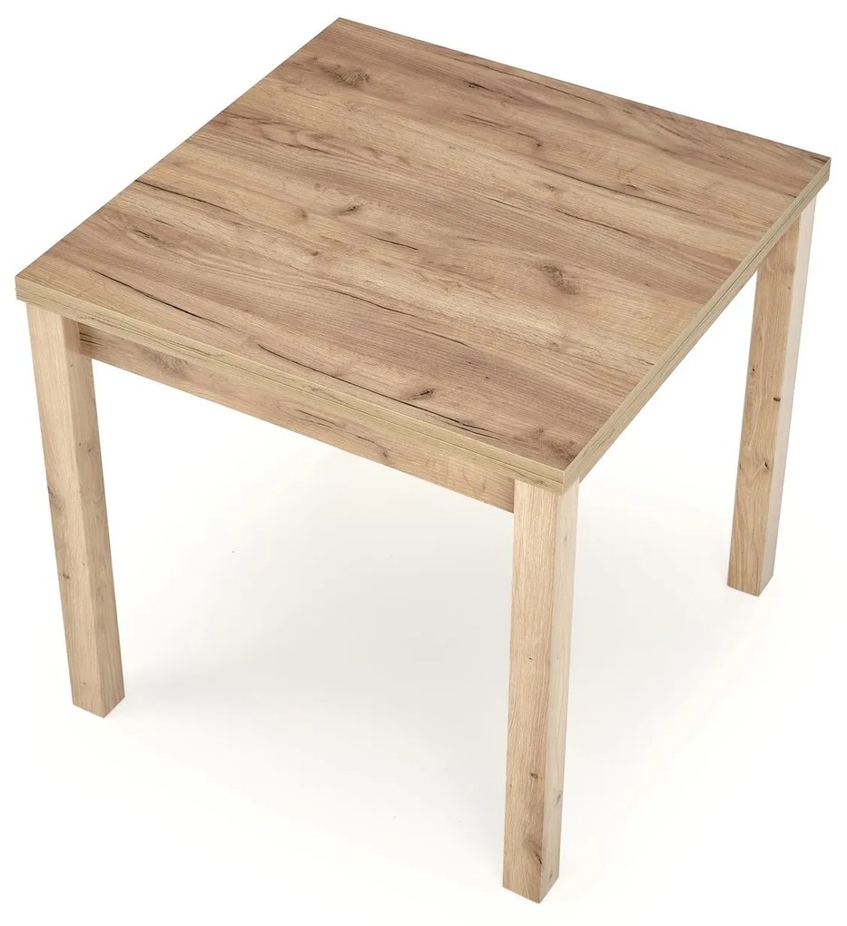 Jedálenský rozkladací stôl GRACJAN 80/160 cm dub remeselný zlatý