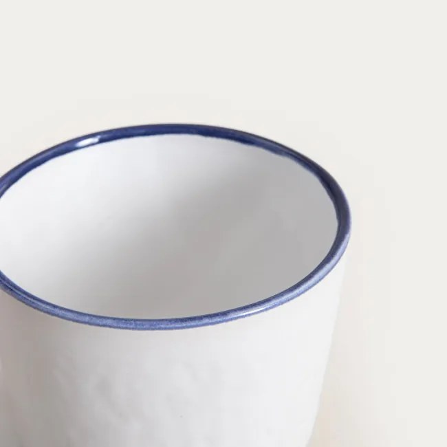 Hrnček NILGI biely / modrý 773808 400 ml