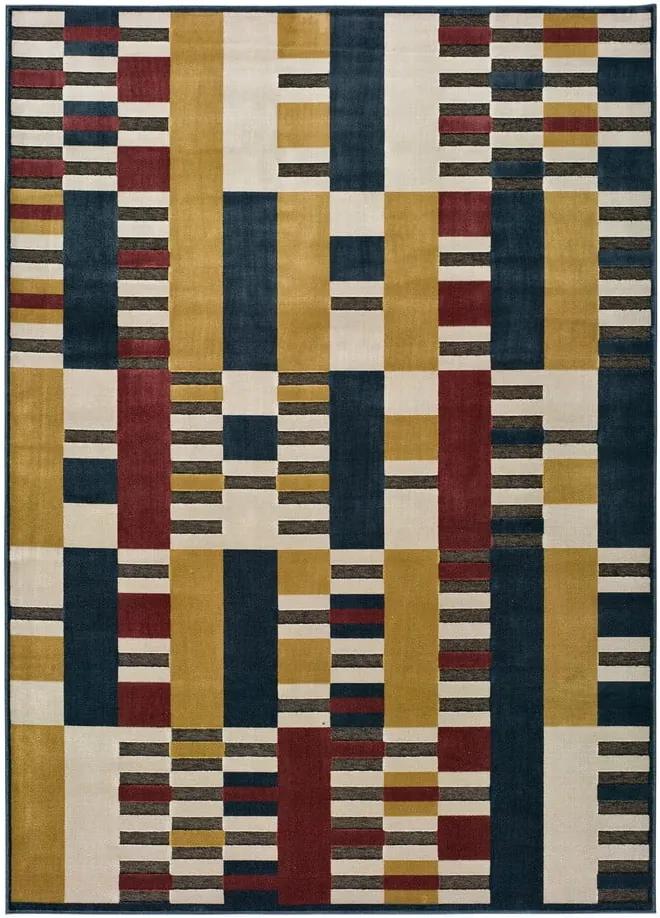 Žltý koberec Universal Farashe Stripes, 120 x 170 cm | BIANO