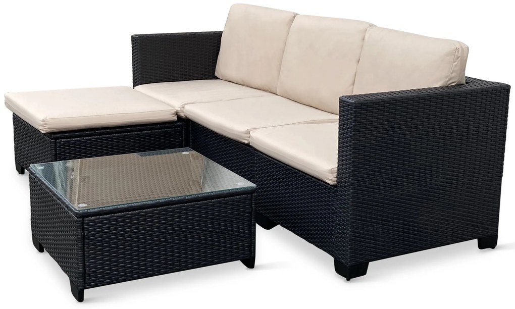 Noela Záhradná rohová sedacia súprava Amy