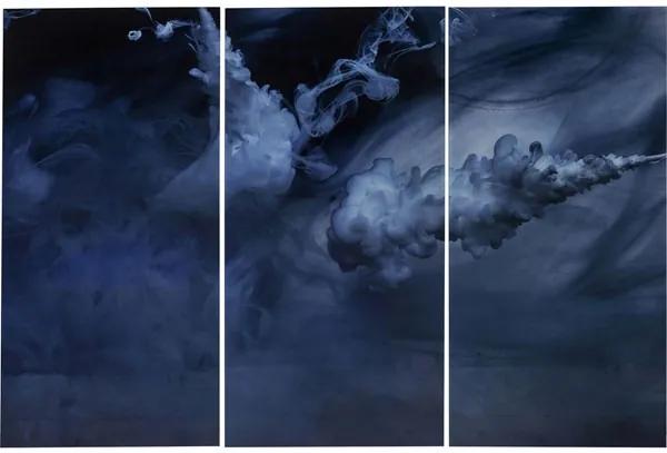 KARE DESIGN Obraz na skle Triptychon Clouds 160 × 240 cm set 3 kusov