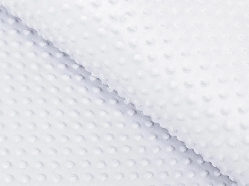Biante Detské posteľné obliečky do postieľky Minky 3D bodky MKP-025 Svetlo sivé Do postieľky 90x140 a 50x70 cm