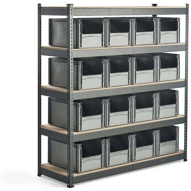 Regál COMBO so 16 plastovými FRASIER prepravkami