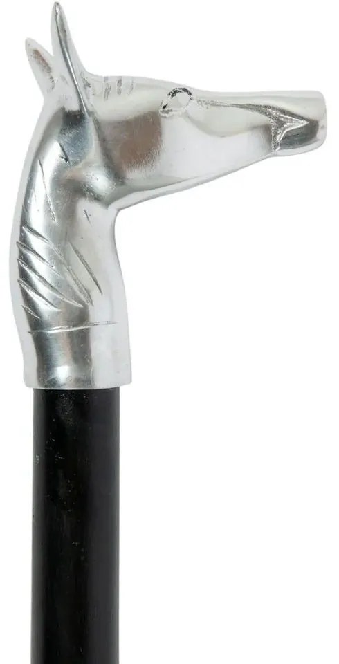 Strieborná kovová obúvacia lyžica s hlavou koňa Horse - 52*5*1cm