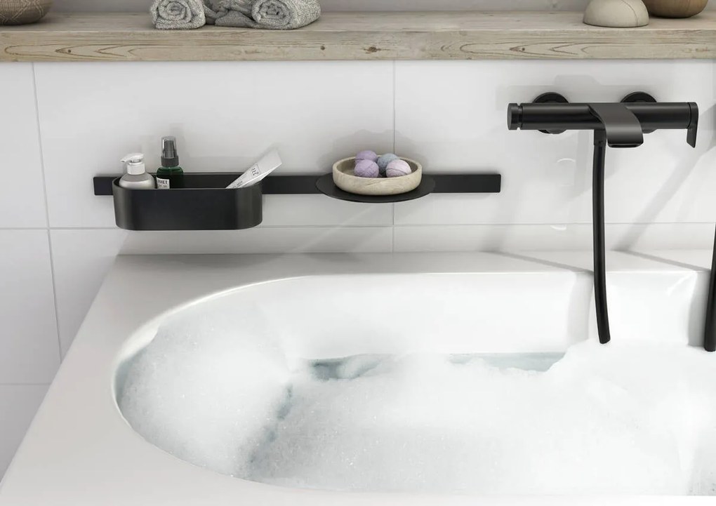 Hansgrohe WallStoris, sada k vani, čierna matná, HAN-27966670
