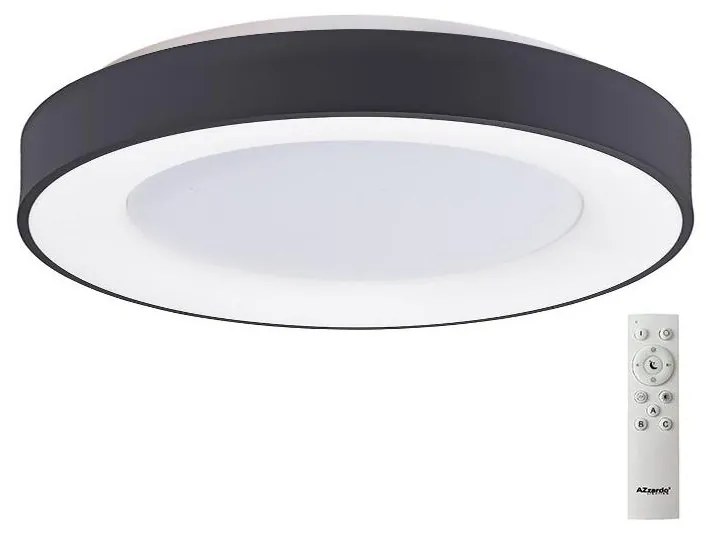 Azzardo AZ4995 - LED Stmievateľné stropné svietidlo SANTANA LED/80W/230V čierna +DO
