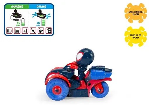 Dickie Spidey Autíčko na diaľkové ovládanie (Miles Techno-Racer)  (100392247)