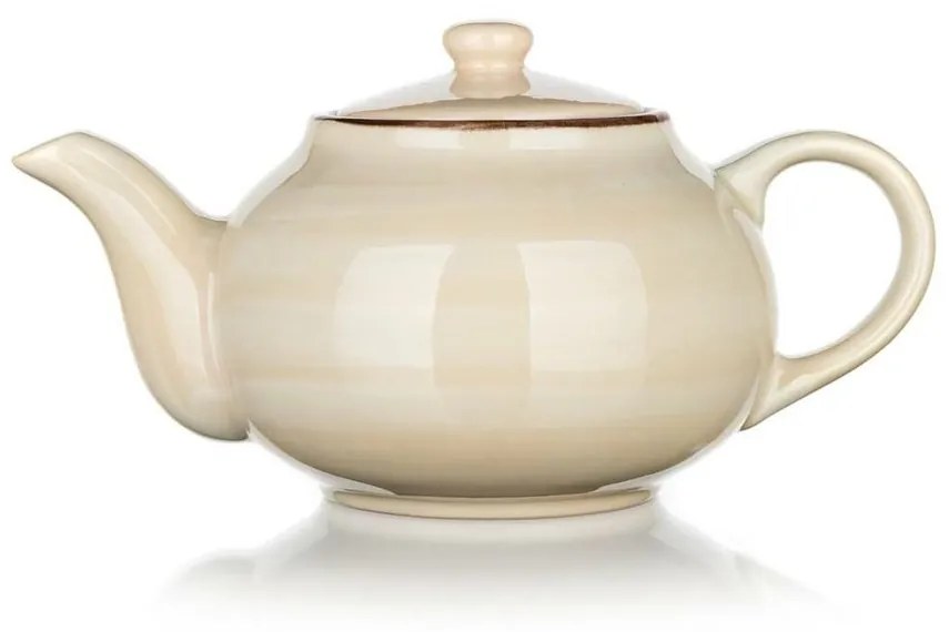 Banquet Keramická kanvica PALAS, 1 l, krémová