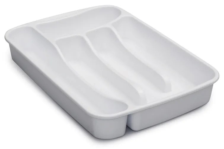 STEFANPLAST Príborník, 5 priehradok, biely