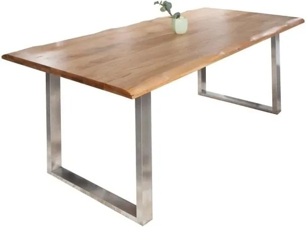 Jídelní stůl Giada, 220 cm, dub, nerezová podnož Sin:36406 CULTY HOME +