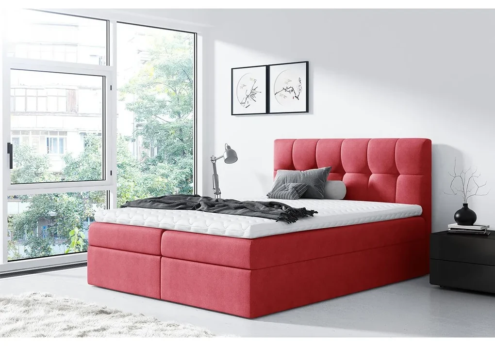 Kontinentálna posteľ Apolon, Rozmer postele: 140x200, Dostupné poťahy: Rico 23