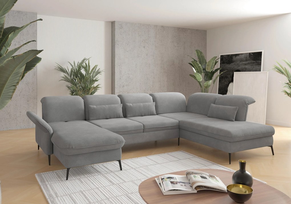 XXXLutz SEDACIA SÚPRAVA, textil, sivá Sit & More - Sedačky - 00014401184N