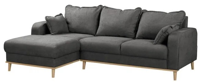 Tmavosivá rohová pohovka (ľavý roh) Beata - Ropez