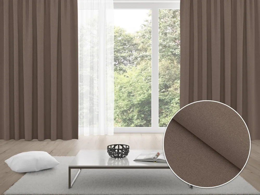 Biante 100% zatemňovací záves Blackout BKR-504 Hnedý - šírka 270 cm 270x140 cm
