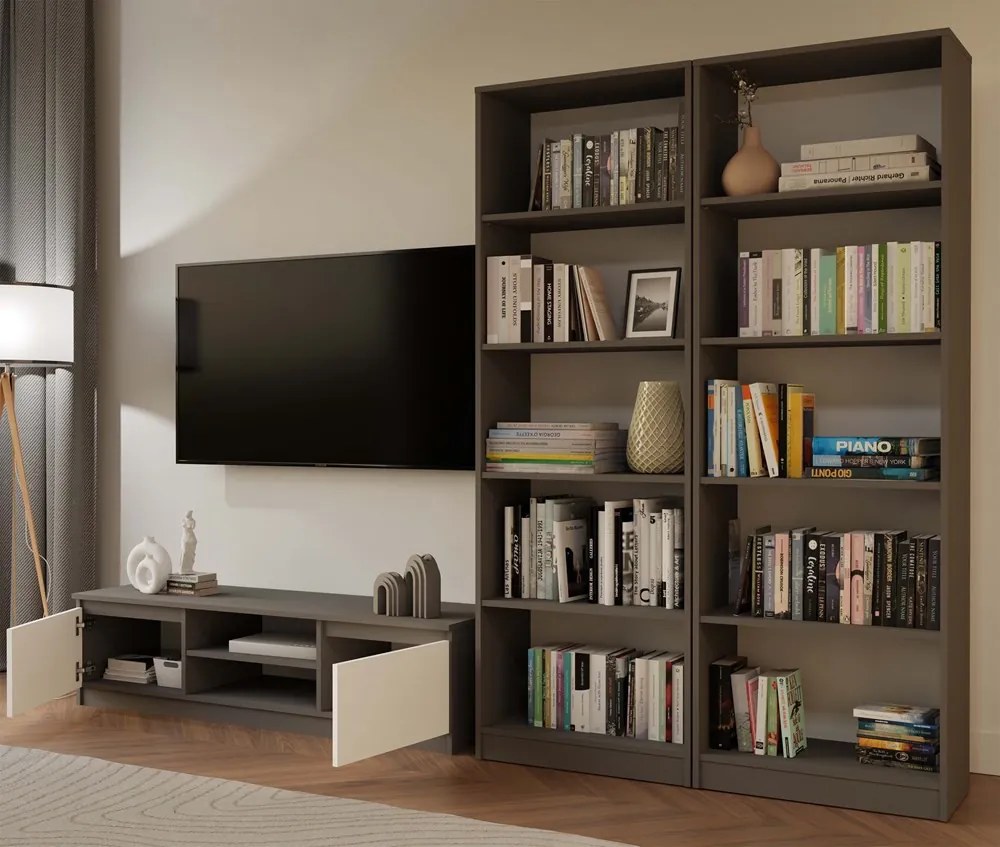 Regál Refarencios 3 (antracit). Akcia -23%. Vlastná spoľahlivá doprava až k Vám domov. 1132617